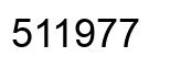 Number 511977 black image