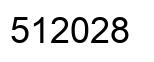 Number 512028 black image