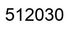 Number 512030 black image