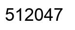Number 512047 black image