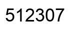 Número 512307 imagen negro