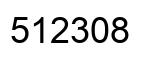 Número 512308 imagen negro