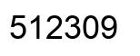 Número 512309 imagen negro