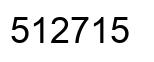 Number 512715 black image