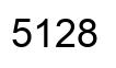 Número 5128 imagen negro