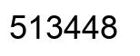 Number 513448 black image