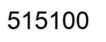 Number 515100 black image