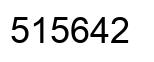 Número 515642 imagen negro