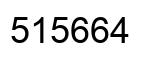 Number 515664 black image