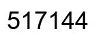 Number 517144 black image