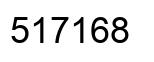 Number 517168 black image