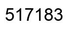 Number 517183 black image