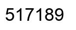 Number 517189 black image