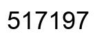 Number 517197 black image