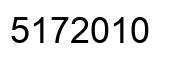 Number 5172010 black image