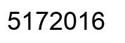 Number 5172016 black image