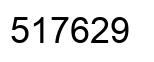 Number 517629 black image
