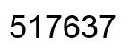 Number 517637 black image