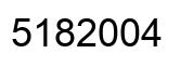 Number 5182004 black image