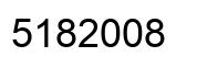 Number 5182008 black image