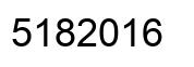 Number 5182016 black image