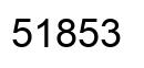 Number 51853 black image