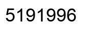 Número 5191996 imagen negro