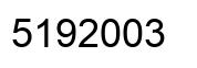 Número 5192003 imagen negro