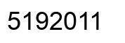 Number 5192011 black image