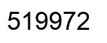 Number 519972 black image