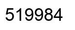 Number 519984 black image