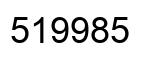 Number 519985 black image