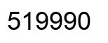 Number 519990 black image