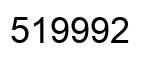 Number 519992 black image