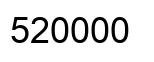Number 520000 black image