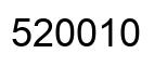 Number 520010 black image