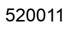 Number 520011 black image