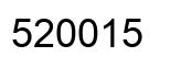Number 520015 black image