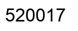 Number 520017 black image