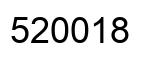 Number 520018 black image