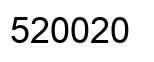 Number 520020 black image