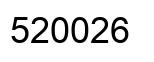 Number 520026 black image