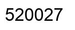 Number 520027 black image