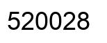 Number 520028 black image