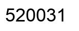 Number 520031 black image