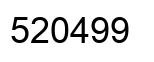 Number 520499 black image
