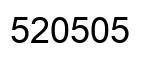 Number 520505 black image