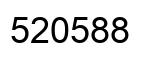 Number 520588 black image