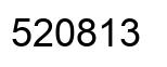 Number 520813 black image
