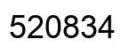 Number 520834 black image